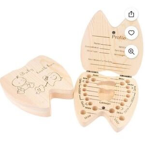Wooden Baby Tooth Box